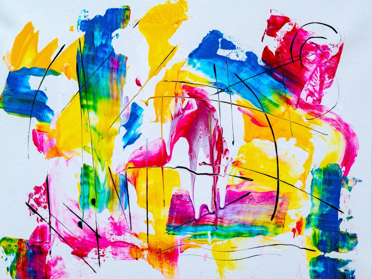 Renkli soyut dijital sanat eseri